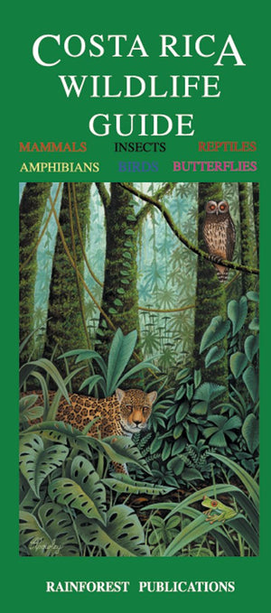 Costa Rica Wildlife Guide (Laminated Foldout Pocket Field Guide) (English And Spanish Edition)