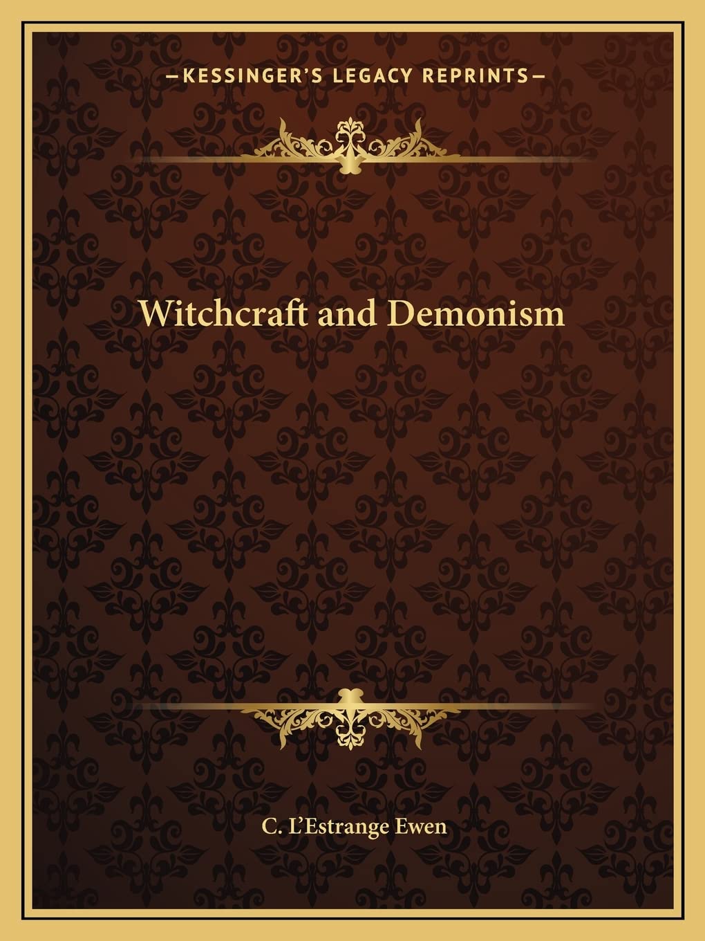 Witchcraft and Demonism,New