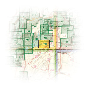Grand Gulch, Cedar Mesa Plateau Map [BLM  Monticello Field Office] (National Geographic Trails Illustrated Map, 706),Used