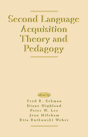 Second Language Acquisition Theory And Pedagogy,Used