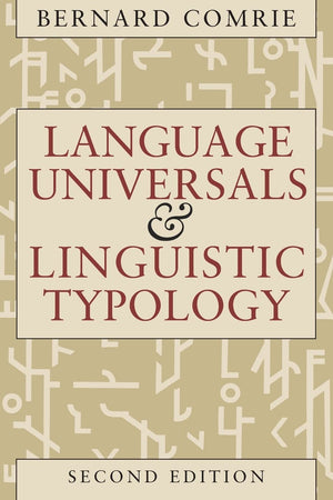 Language Universals and Linguistic Typology: Syntax and Morphology,New