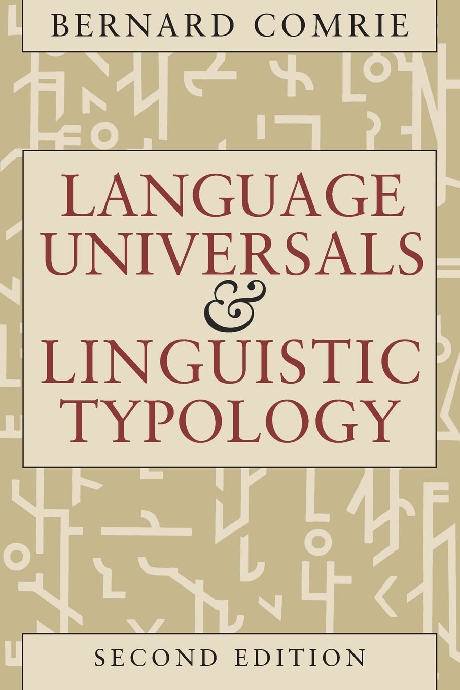 Language Universals and Linguistic Typology: Syntax and Morphology,New