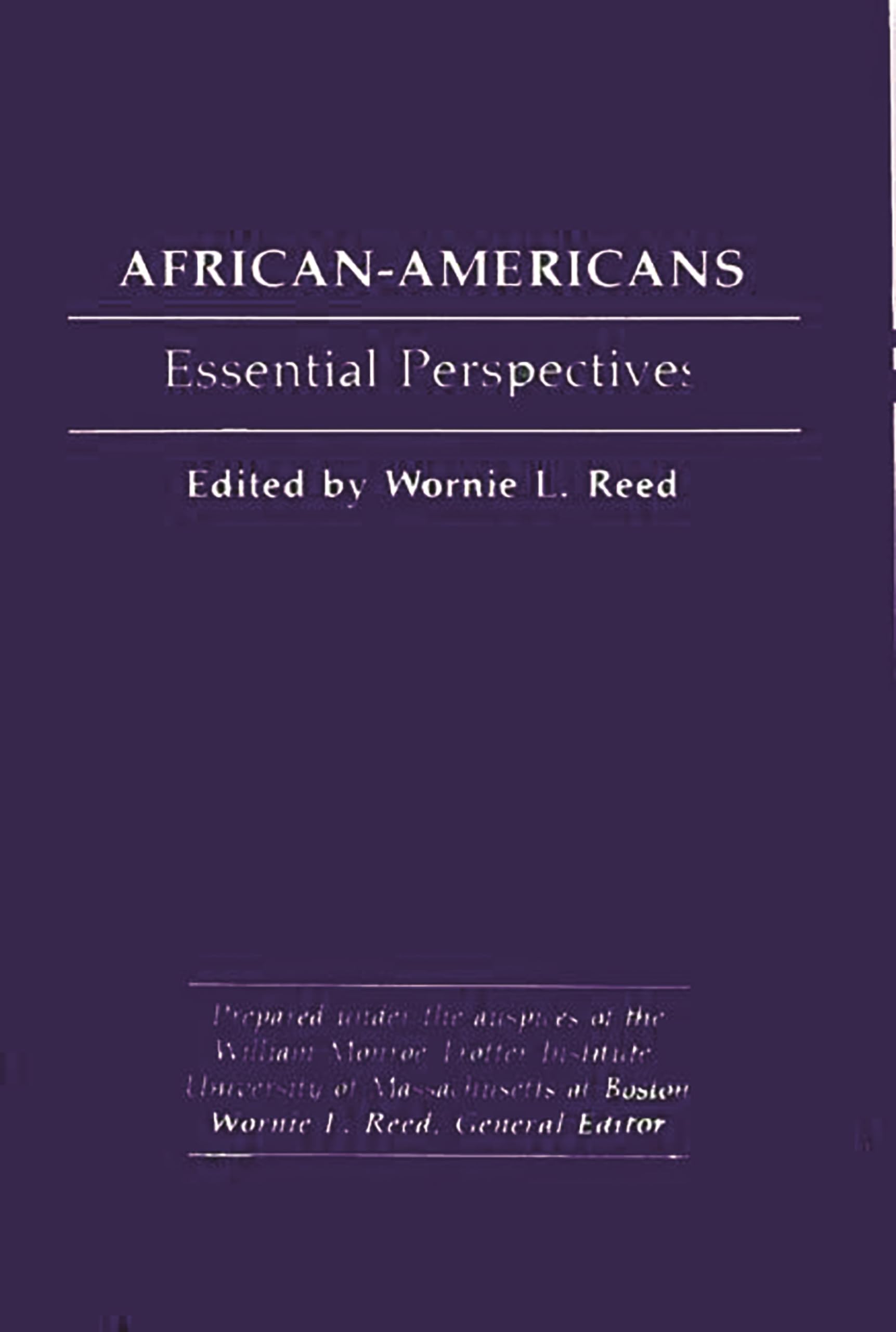 Africanamericans: Essential Perspectives,Used