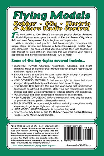 Flying Models: Rubber, Co2, Electric & Micro Radio Control  Tips & Techniques For Beginner & Expert, Book 2,New