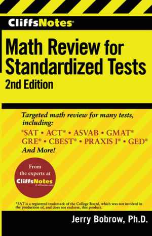 CliffsNotes Math Review for Standardized Tests: 2nd Edition (CliffsTestPrep),Used