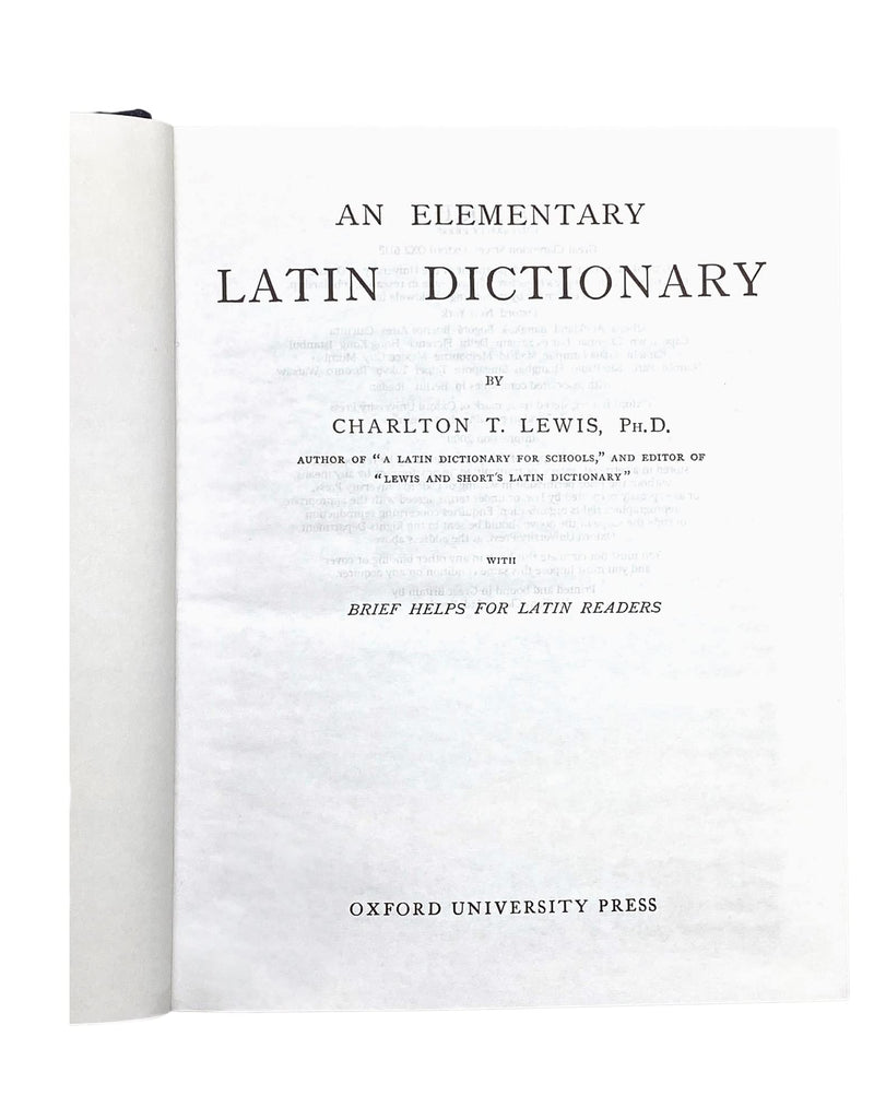 Elementary Latin Dictionary