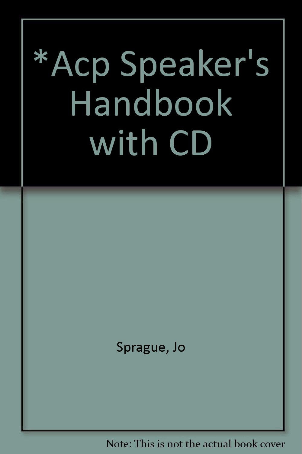 *ACP Speaker's Handbook with CD,Used