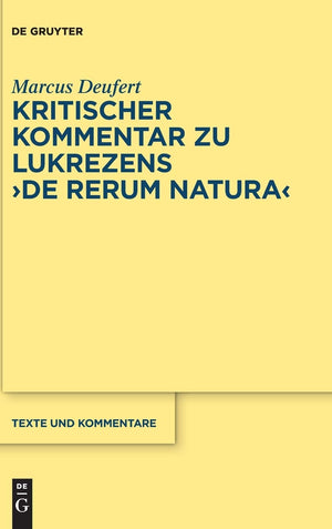 Kritischer Kommentar zu Lukrezens 