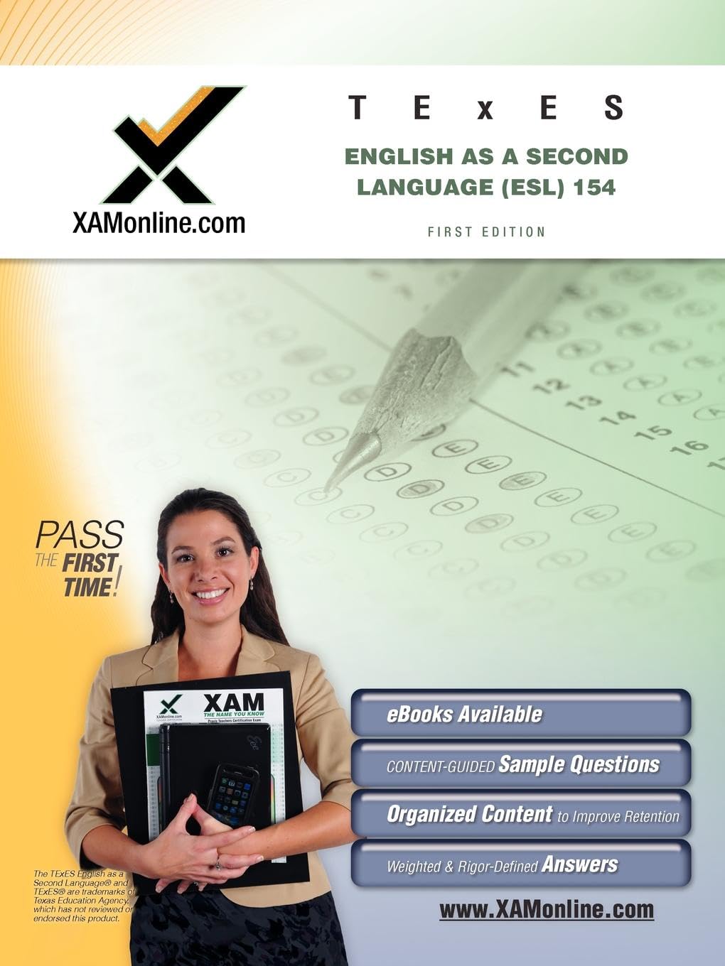 TExES English as a Second Language (ESL) 154 Teacher Certification Test Prep Study Guide (XAM TEXES, 1),Used