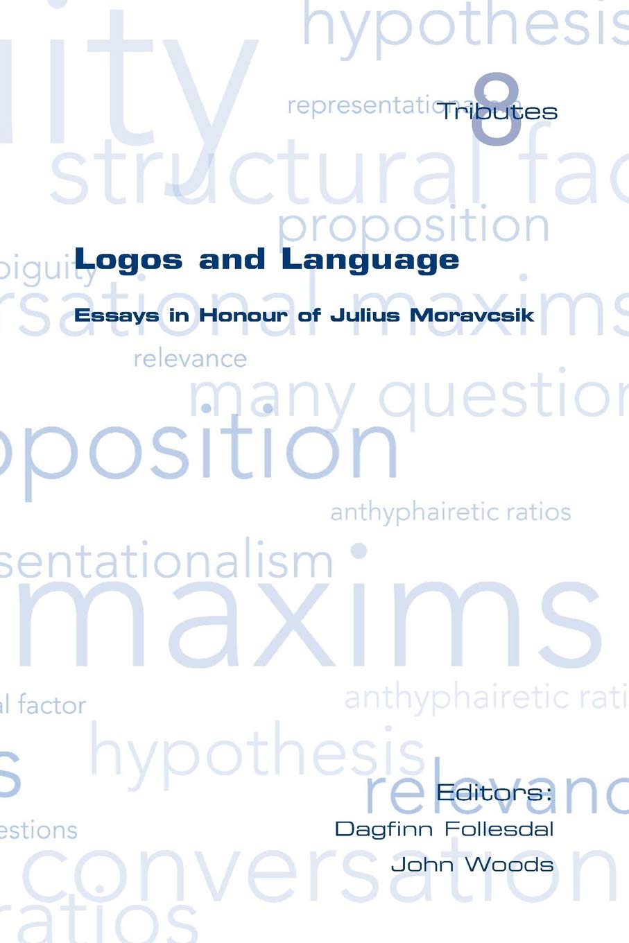 Logos and Language. Essays in Honour of Julius Moravcsik (Tributes),Used