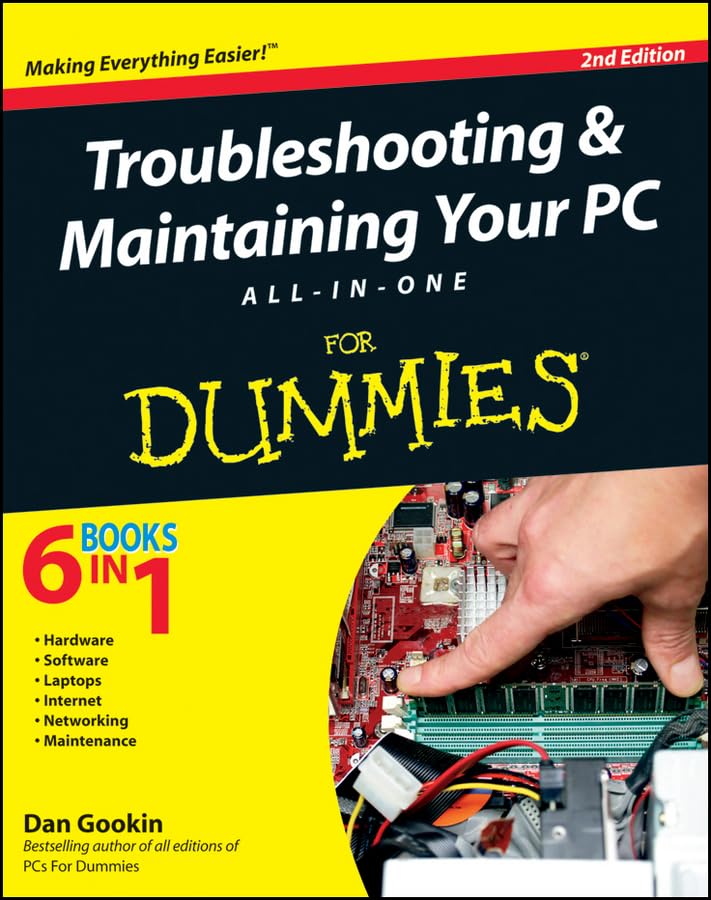 Troubleshooting and Maintaining Your PC AllinOne For Dummies,Used