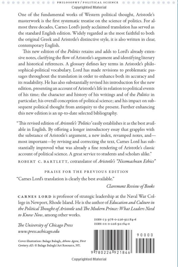 Aristotle'S Politics: Second Edition