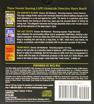Michael Connelly Cd Collection 2: The Concrete Blonde, The Last Coyote, Trunk Music (Harry Bosch Series)