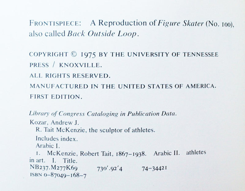 R. Tait McKenzie, the Sculptor of Athletes,Used
