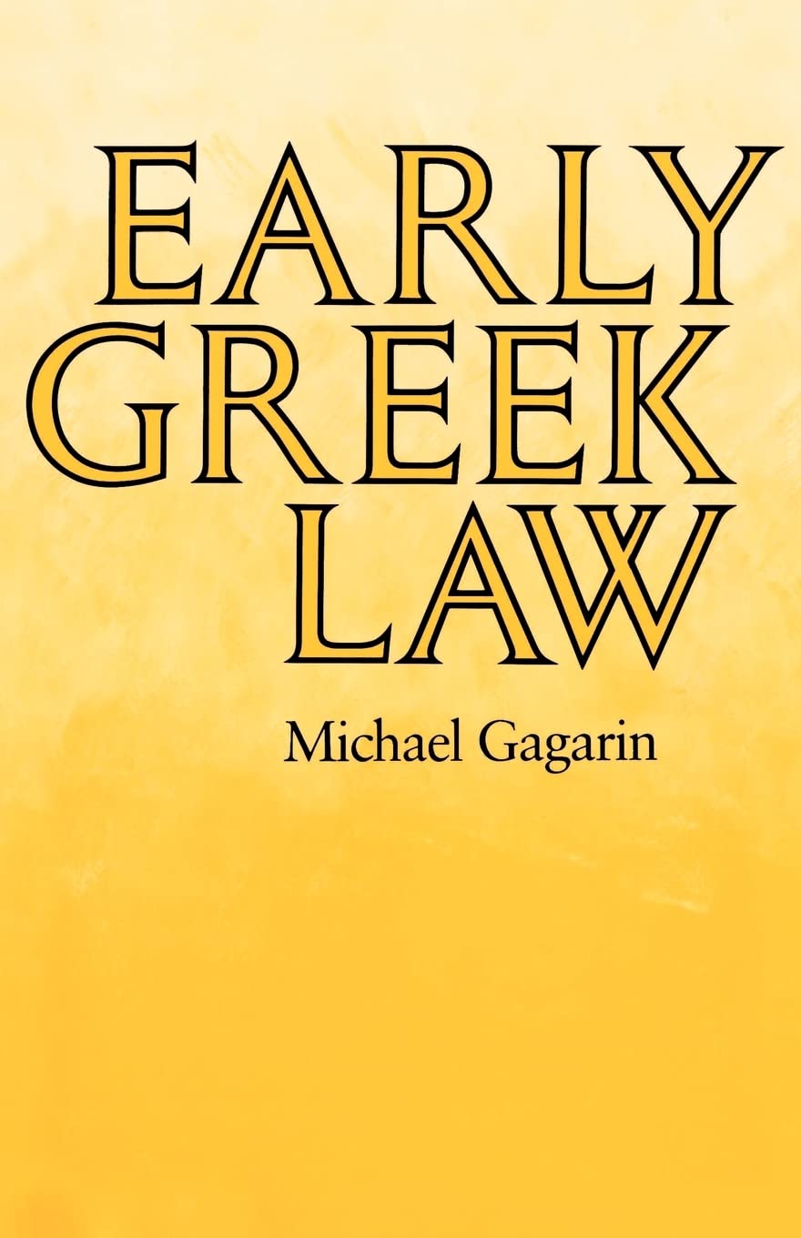 Early Greek Law,New