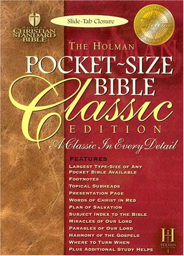 The Holy Bible: Holman Christian Standard Bible, British Tan, Glazed Calf, Bonded Leather, Slide Tab,Used