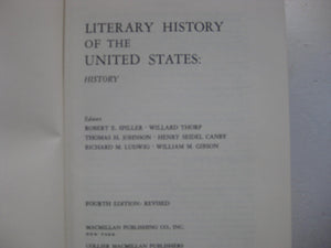 Literary History of the United States, 4th Revised Edition,Used