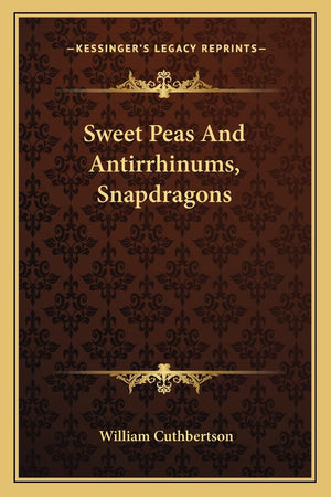 Sweet Peas and Antirrhinums, Snapdragons,Used