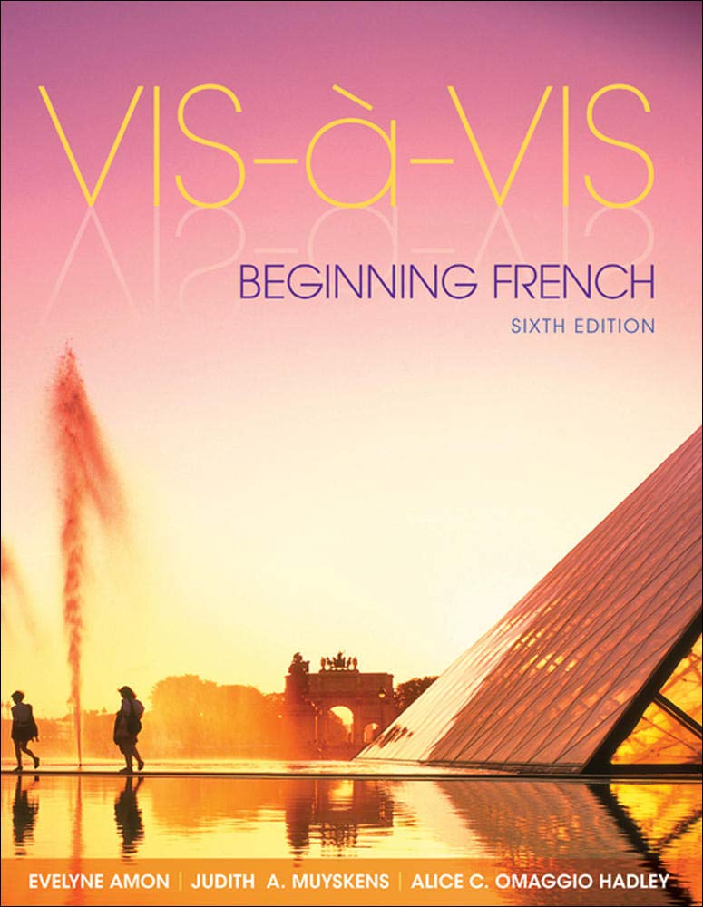 VisaVis: Beginning French, 6th Edition (English and French Edition),Used
