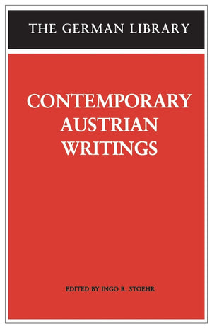 Contemporary Austrian Writings (German Library),Used