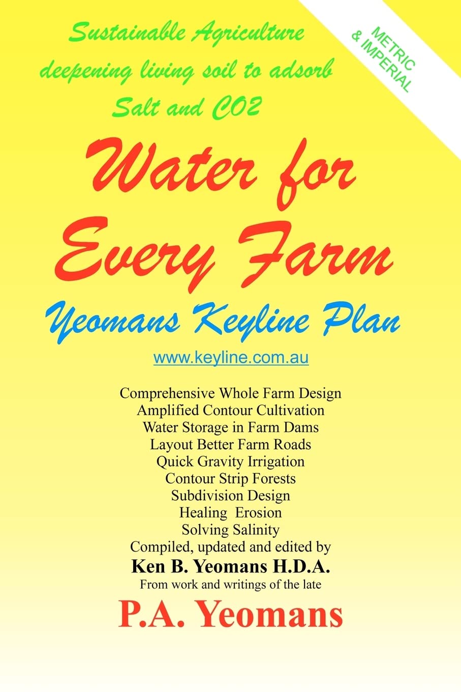 Water For Every Farm: Yeomans Keyline Plan,Used