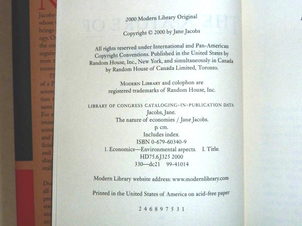The Nature of Economies (Modern Library),New
