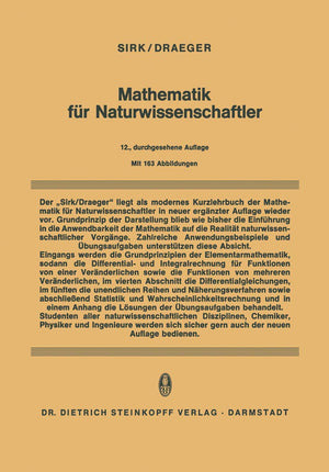Mathematik fr Naturwissenschaftler (German Edition),Used