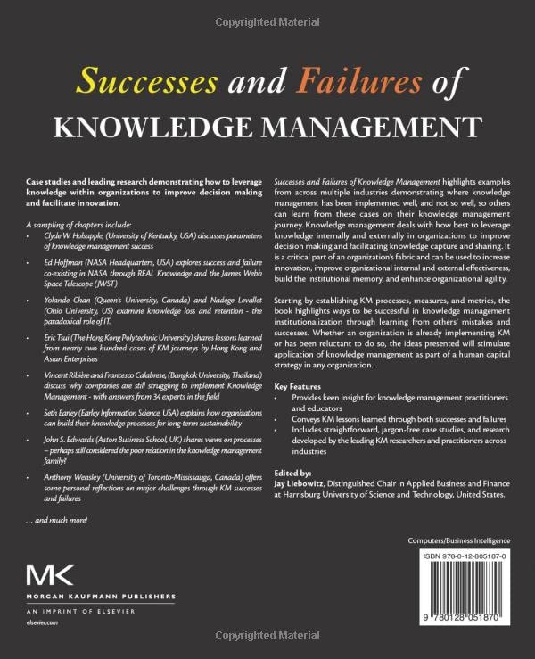 Successes and Failures of Knowledge Management,Used