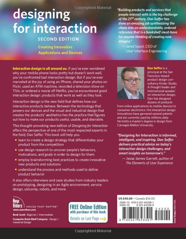 Designing For Interaction: Creating Innovative Applications And Devices (Voices That Matter)
