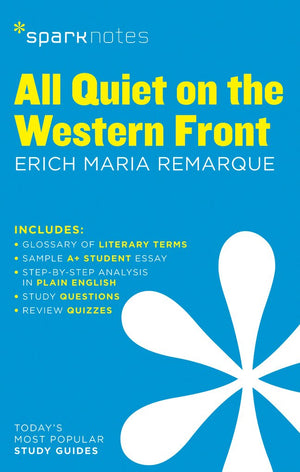All Quiet on the Western Front SparkNotes Literature Guide (Volume 15) (SparkNotes Literature Guide Series),Used