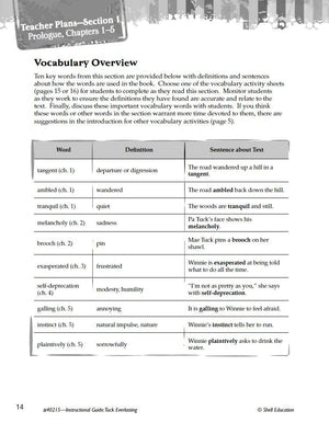 Tuck Everlasting: An Instructional Guide for Literature  Novel Study Guide for 4th8th Grade Literature with Close Reading and ,Used