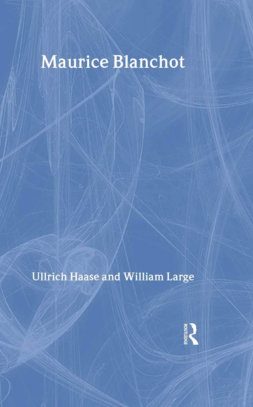 Maurice Blanchot (Routledge Critical Thinkers),Used