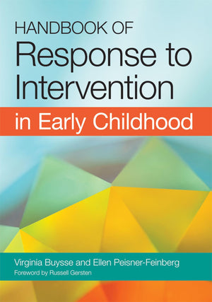 Handbook of Response to Intervention in Early Childhood,Used