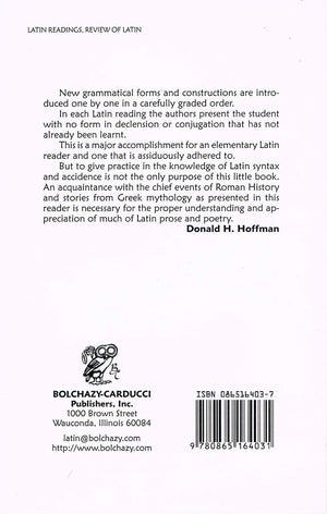 Latin Readings for Review: Elementary Latin Translation Book,Used