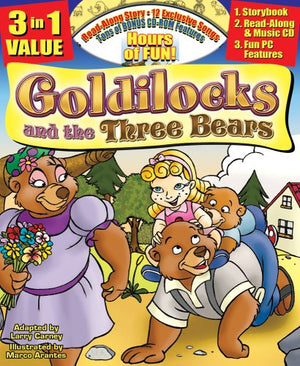 Goldilocks And The Three Bears Collector'S Edition Classic Read Along Book /Cd,Used