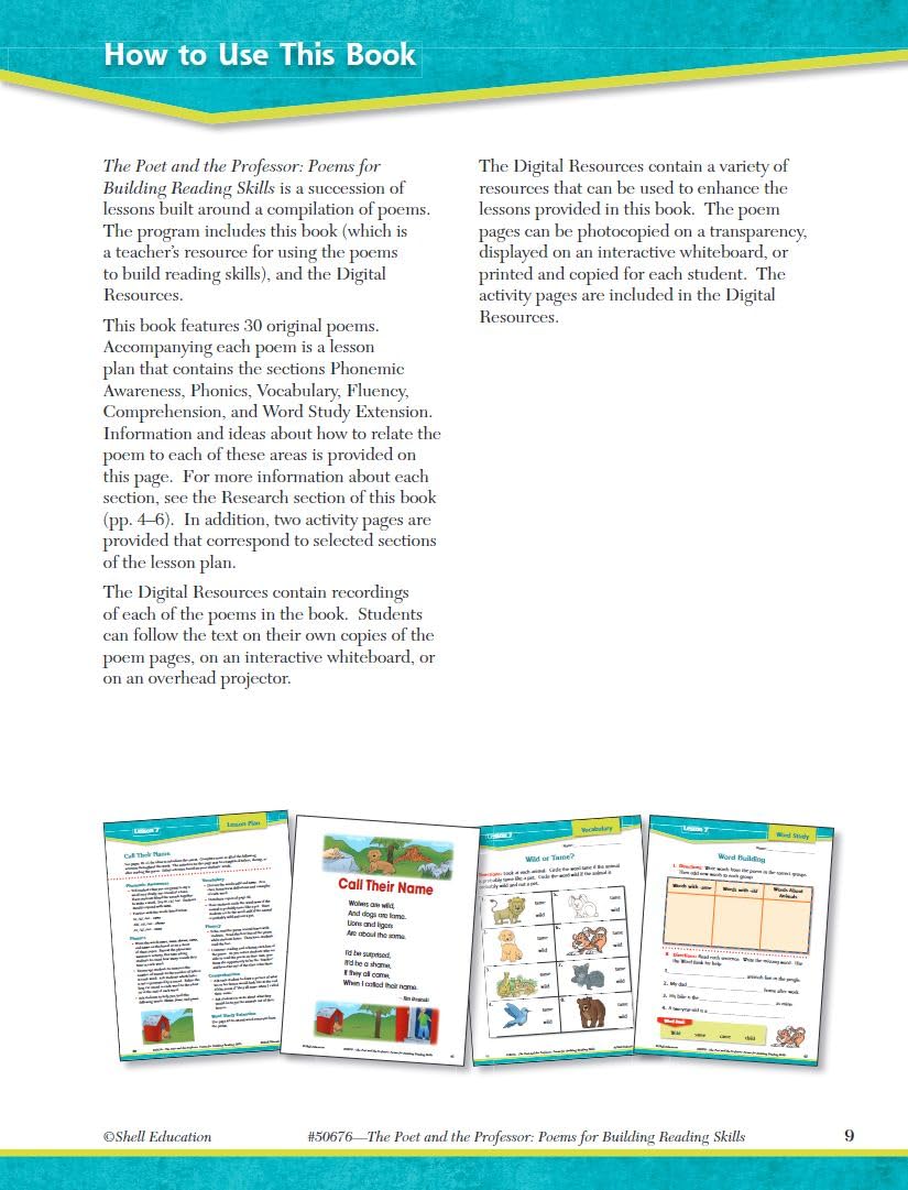 Poems for Building Reading Skills Level 2 (The Poet and the Professor),New