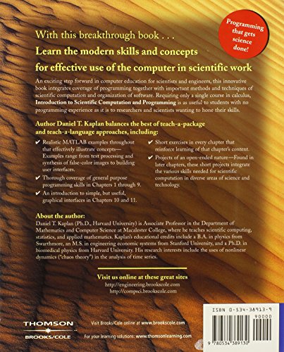 Introduction to Scientific Computation and Programming,Used