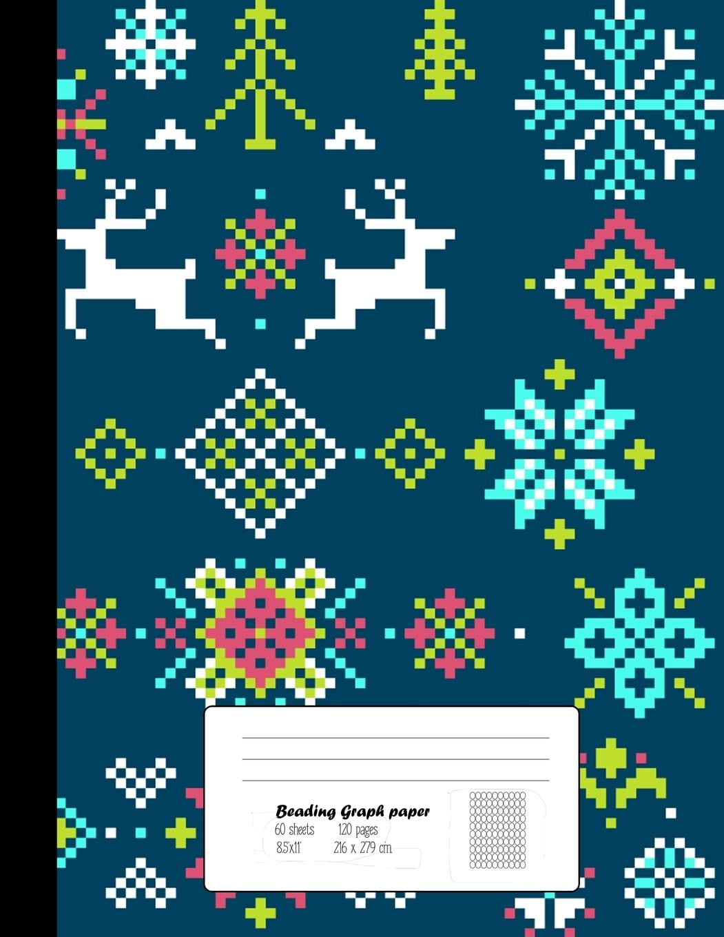 Beading Graph Paper: 8.5x11 Graph Paper for Design Beading Pattern Beading on a Loom Peyote Stitch Bead work , Bead Jewelry Brac,New