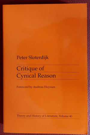 Critique of Cynical Reason (Theory and History of Literature, Volume 40),Used