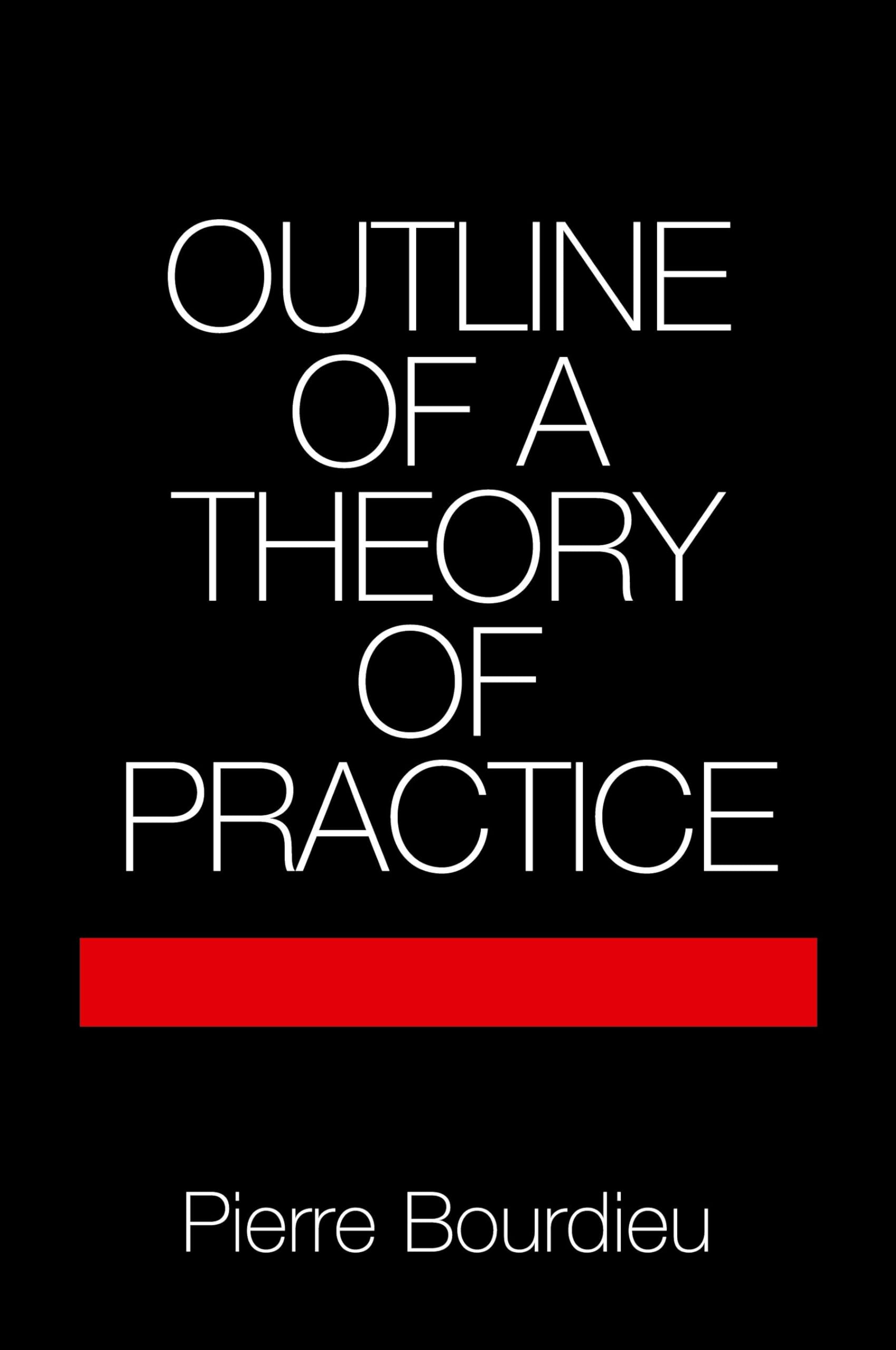 Outline of a Theory of Practice (Cambridge Studies in Social and Cultural Anthropology, Series Number 16),New