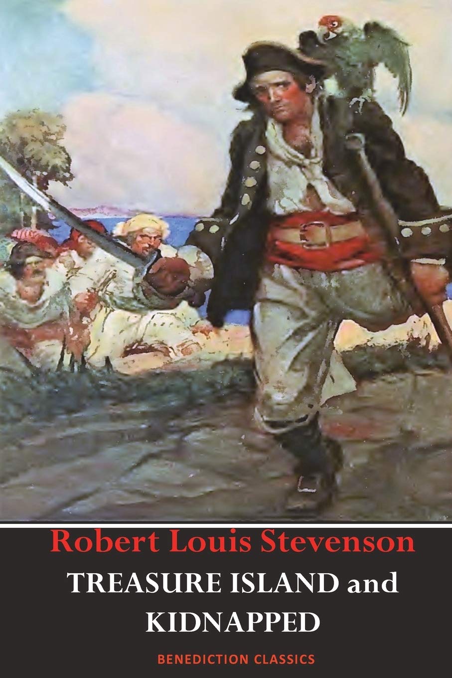 Treasure Island AND Kidnapped (Unabridged and fully illustrated),Used