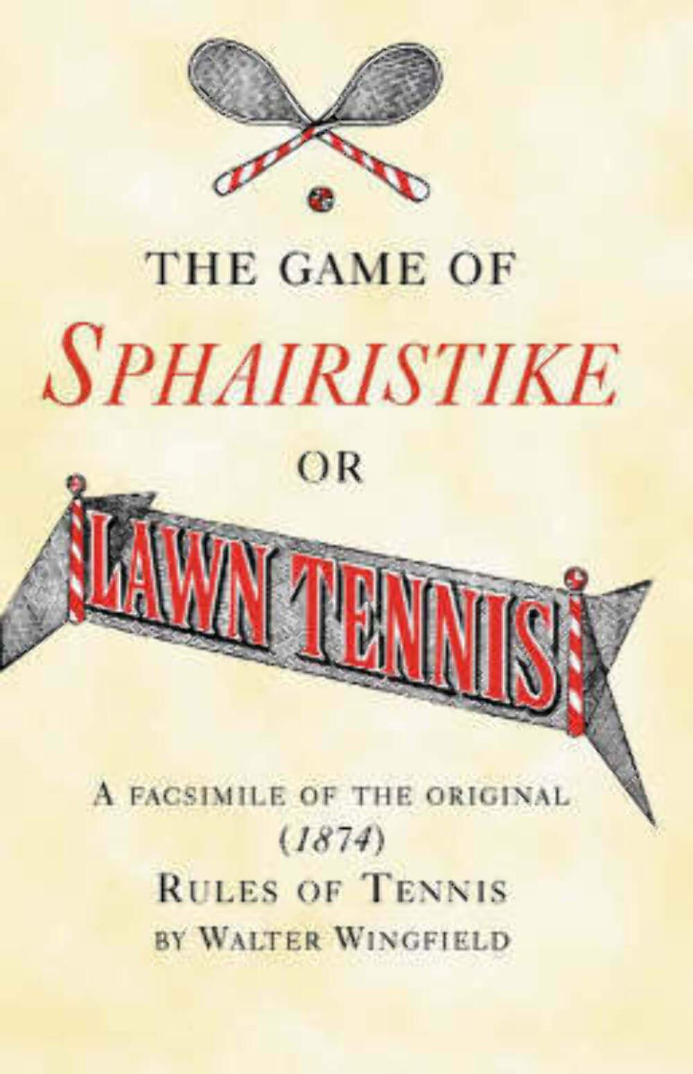The Game of Sphairistike or Lawn Tennis: A Facsimile of the Original 1874 Rules of Tennis,Used