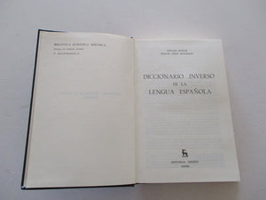 Diccionario inverso lengua espaola