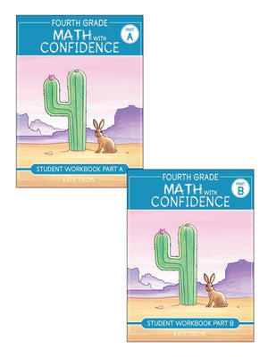 Fourth Grade Math with Confidence Student Workbook Bundle,New