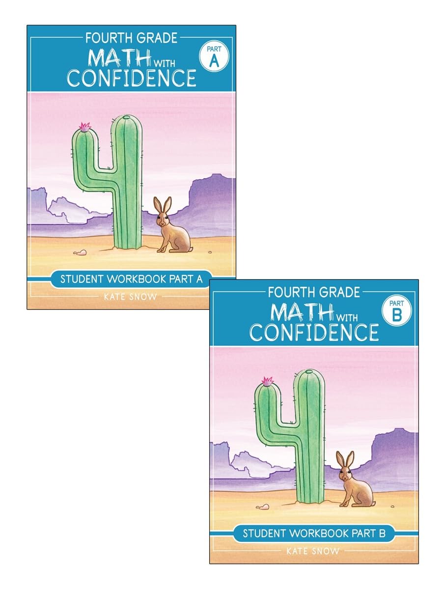 Fourth Grade Math with Confidence Student Workbook Bundle,New