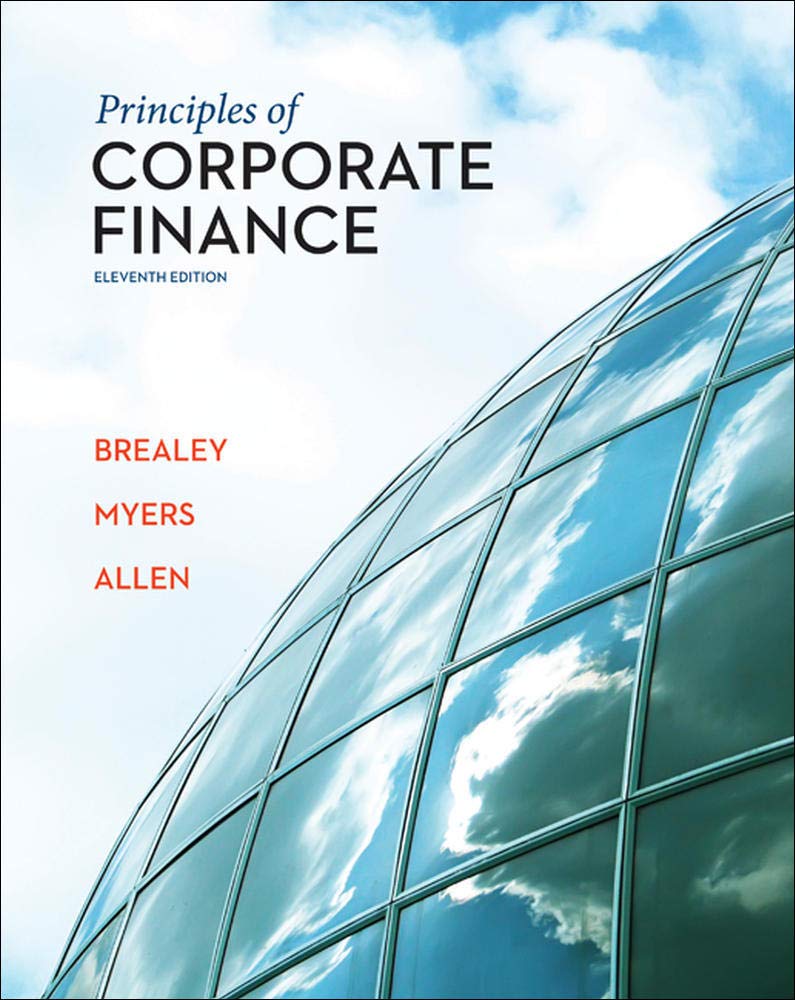 Principles of Corporate Finance (The McgrawHill/Irwin Series in Finance, Insurance, and Real Estate) (The Mcgrawhill/Irwin Ser,Used
