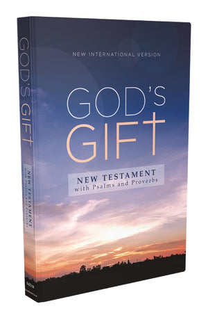NIV, God's Gift New Testament with Psalms and Proverbs, PocketSized, Paperback, Comfort Print,Used