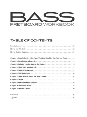 Bass Fretboard Workbook: Essential Music Principles And Concepts For Fretboard Mastery (Bass Instruction),Used