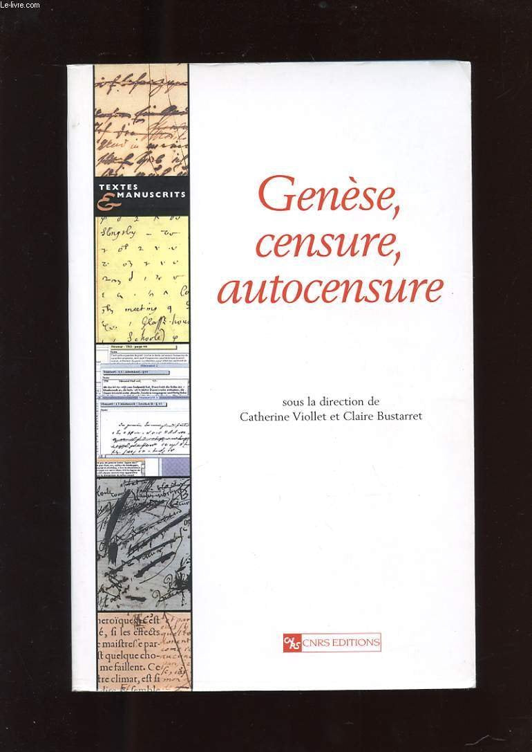 Gense, censure, autocensure,New