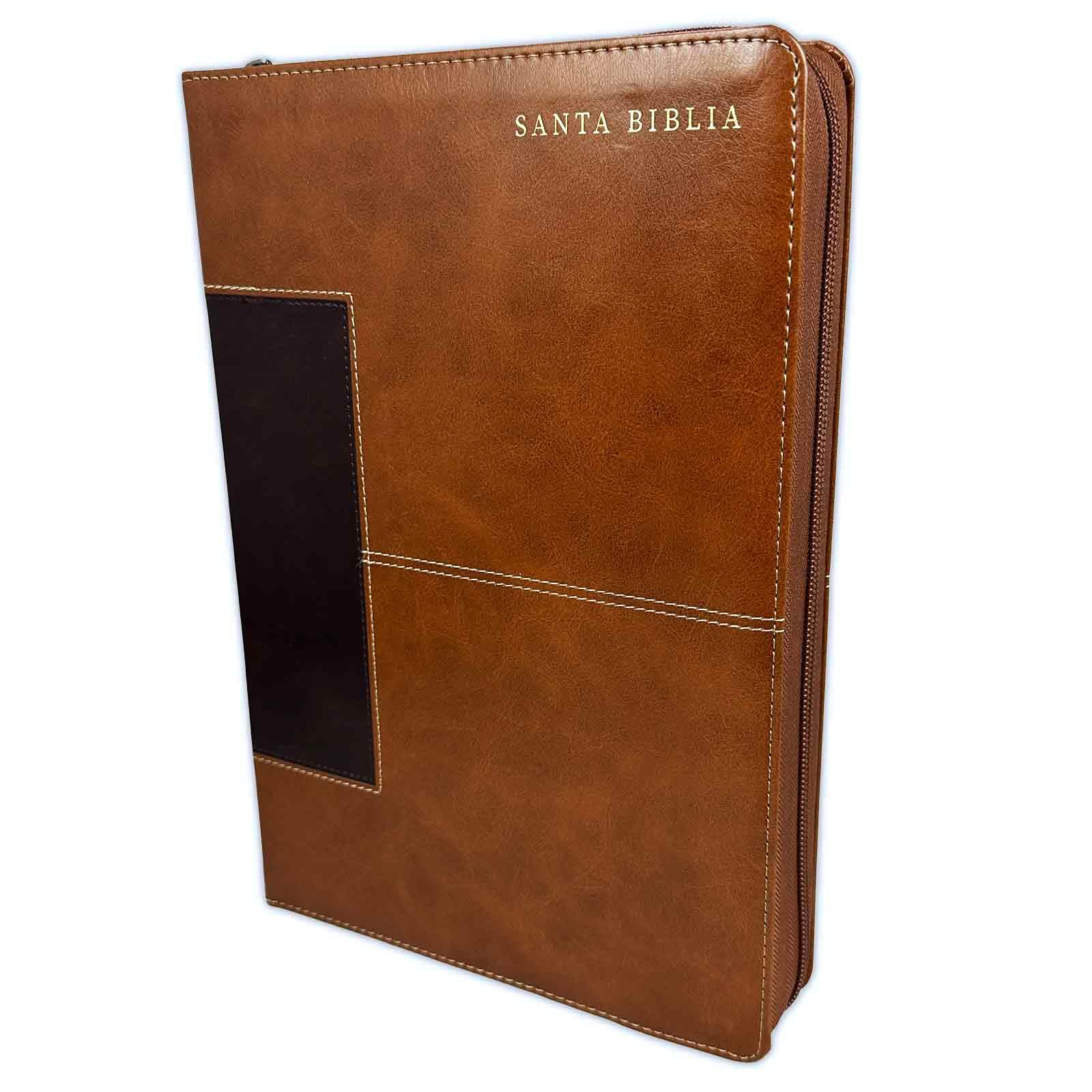 Biblia Letra Super Gigante 19 Puntos Con Cierre Rv1960 Caoba Con Indice